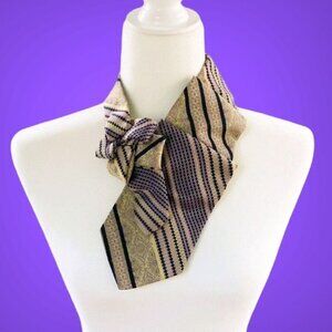 Ogsplosh - Purple And Gold Ascot - Sustainably Made - Women's Tie - NEW